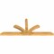 Ekena Millwork Richland Rough Sawn Timber Gable Bracket, Western Red Cedar, 84"W x 35"H x 4"D x 4"F, 10/12 Pitch GBW084X35X0404RIC00RWR - alternate 2